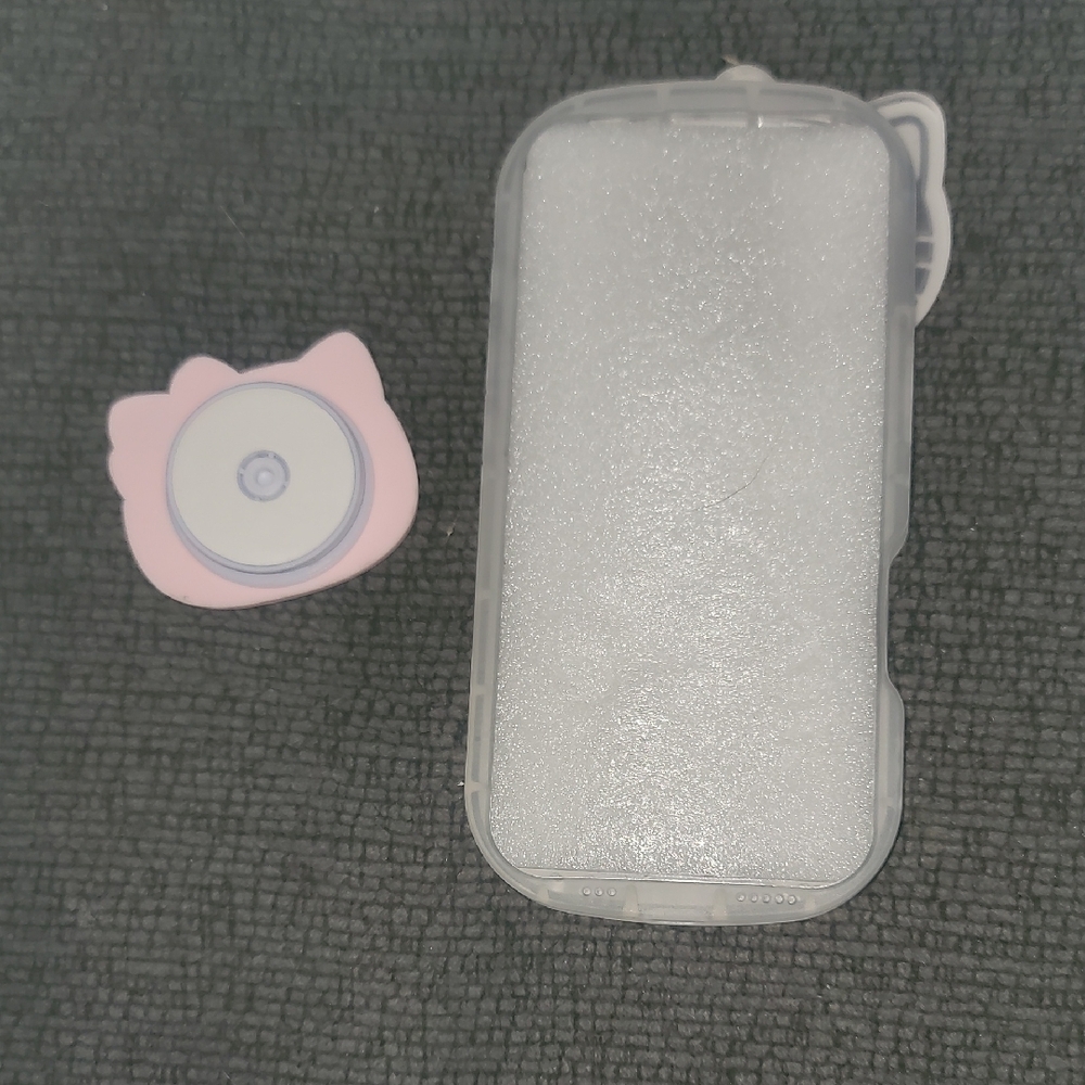 Hello Kitty Pink Silicone Phone Cover with Bow Design - Picture 2 of 6